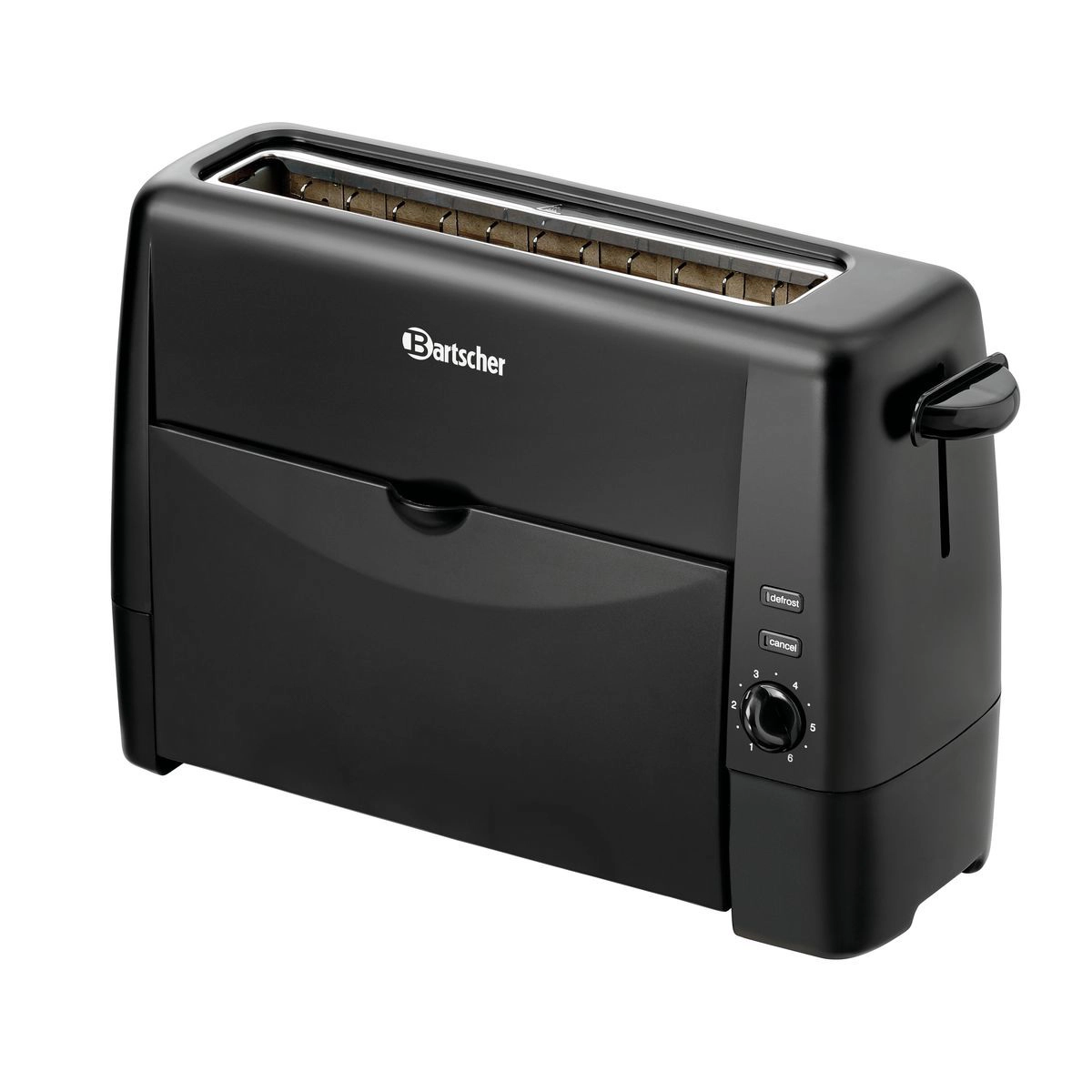 Bartscher 100282 Toaster schwarz mit breitem Schlitz Bartscher 100282 Toaster schwarz