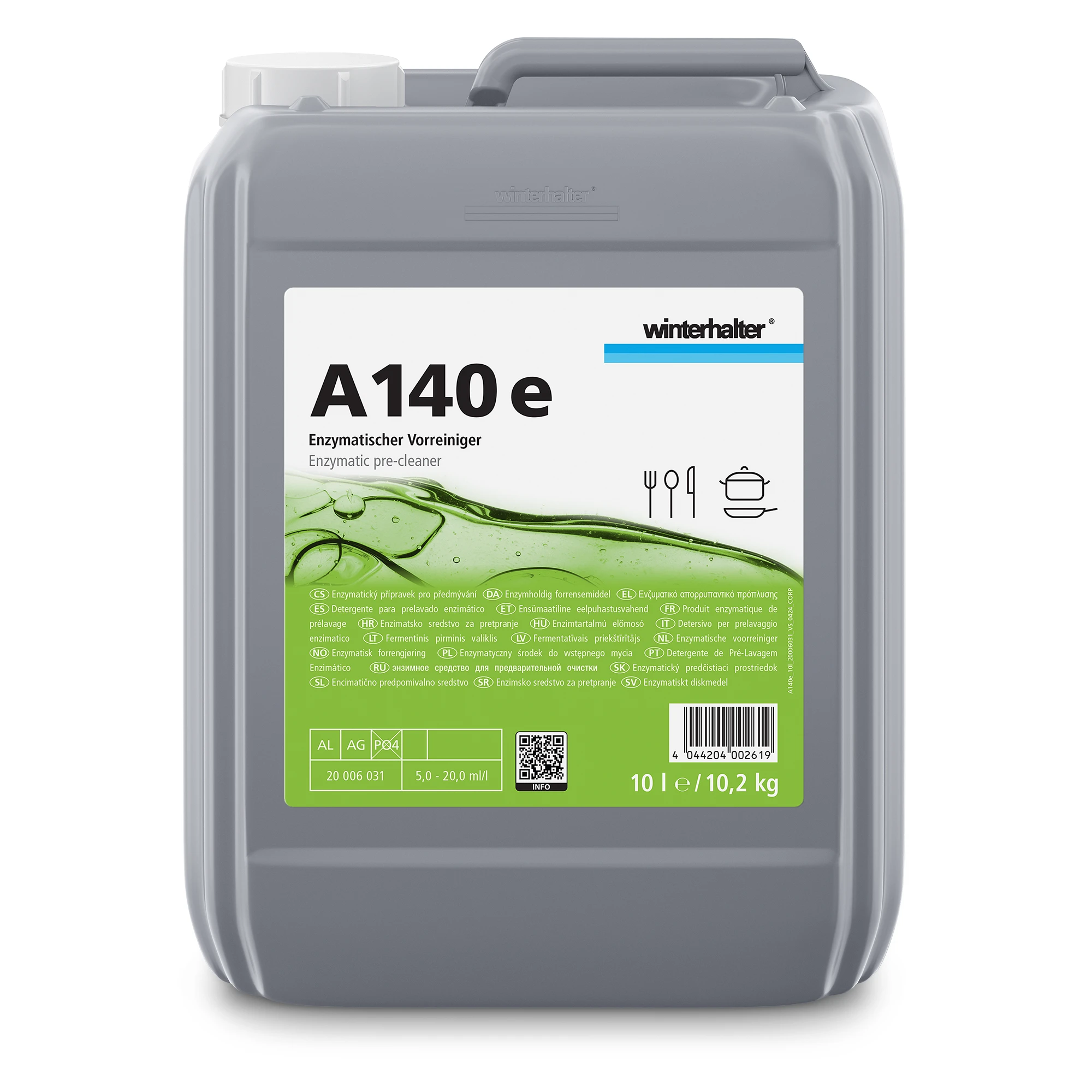 Winterhalter 20006031 A140e   Winterhalter 20006031 A 140 e Krustenkracher 10 Liter Kanister