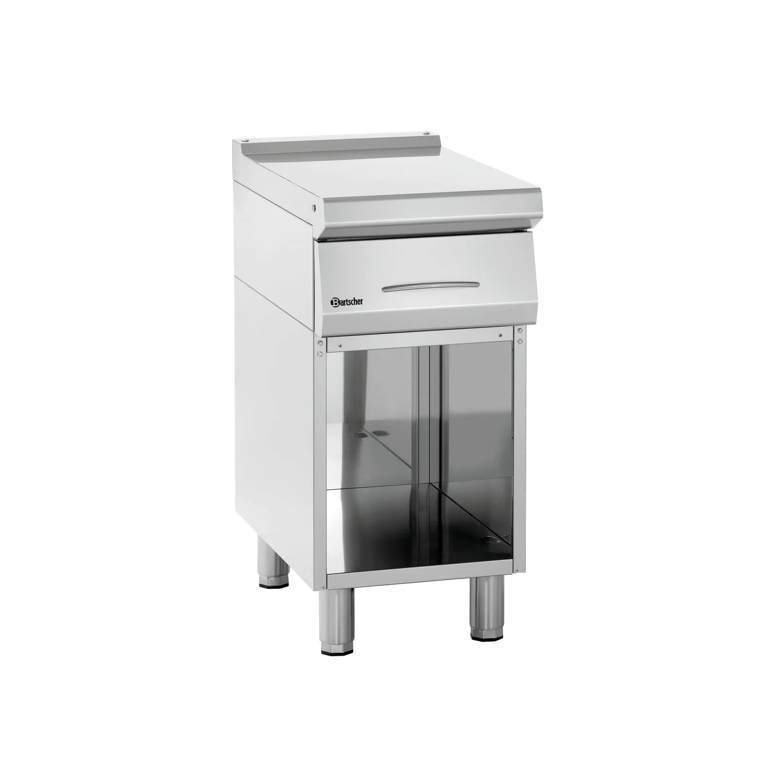 Bartscher 284804 Arbeitselement 700 B400 UO Ansicht Komplett, Grill, Gasgrill, Stahl, Schrank, Gastronomie