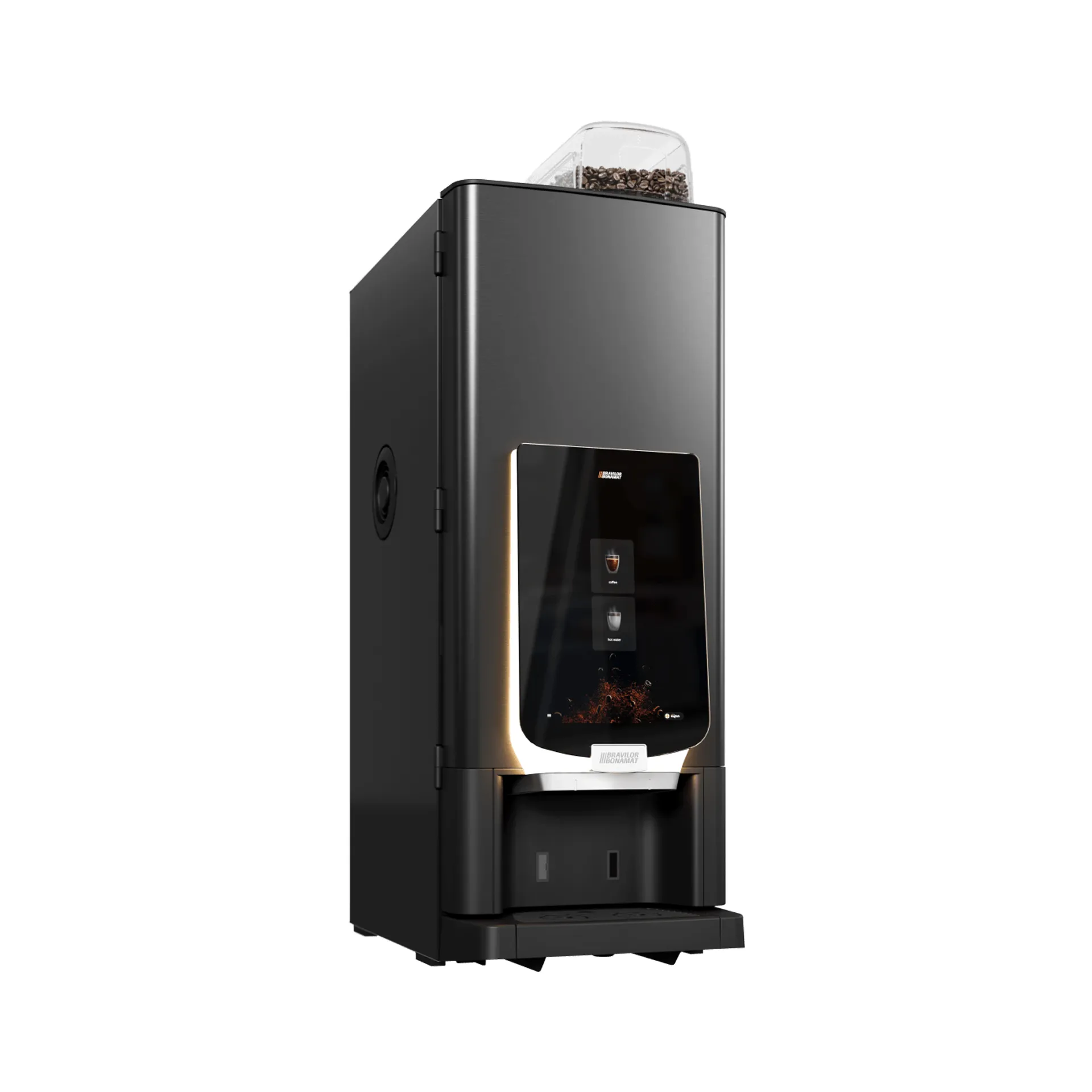 Kaffeeautomat, Kaffeemaschine, Vending-Maschine, Kapselspender, Glasabdeckung