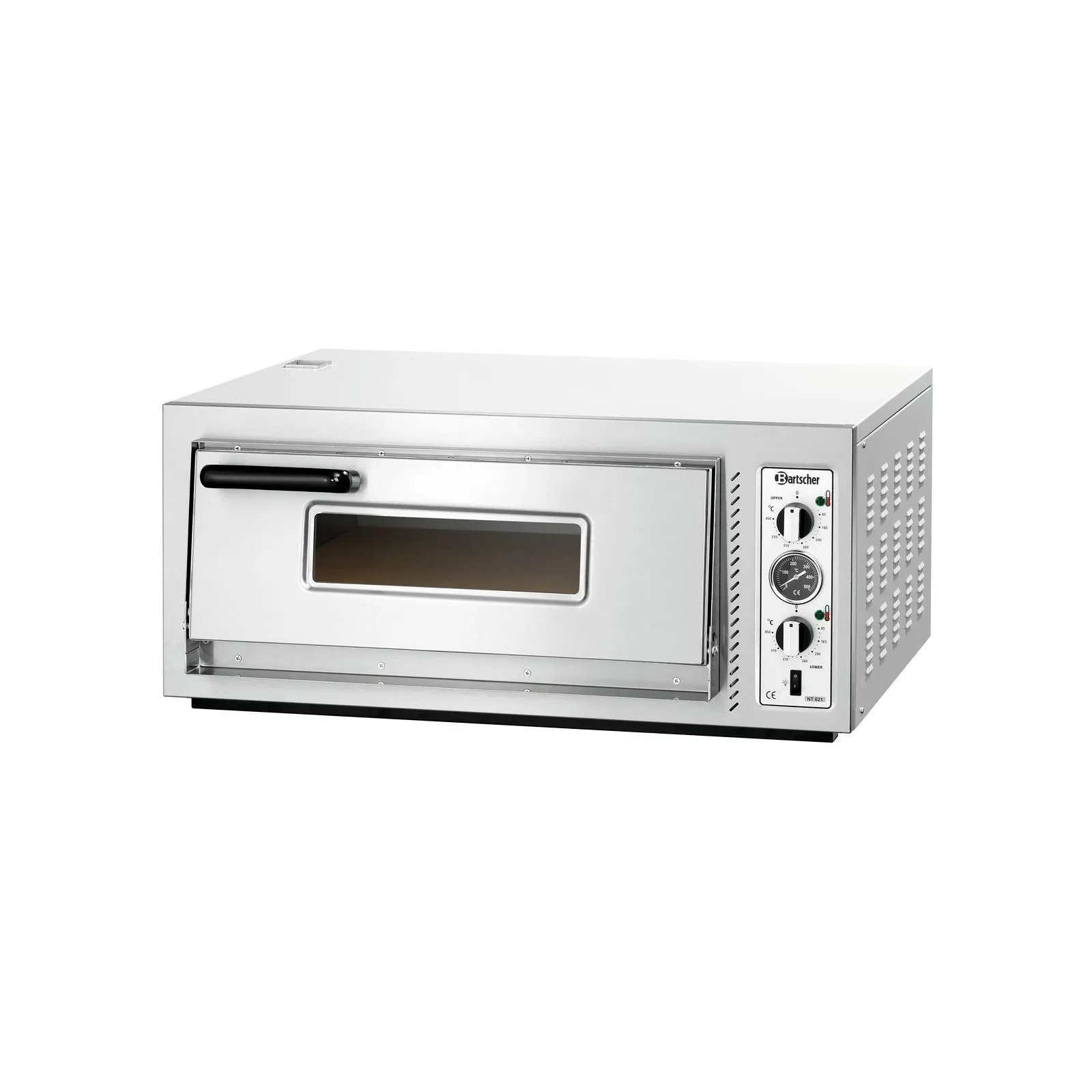 Bartscher 2002088 Pizzaofen NT 621 Ansicht Komplett, Backofen, Brötchenofen, Metallgerät, Stahl, Elektro-Backofen