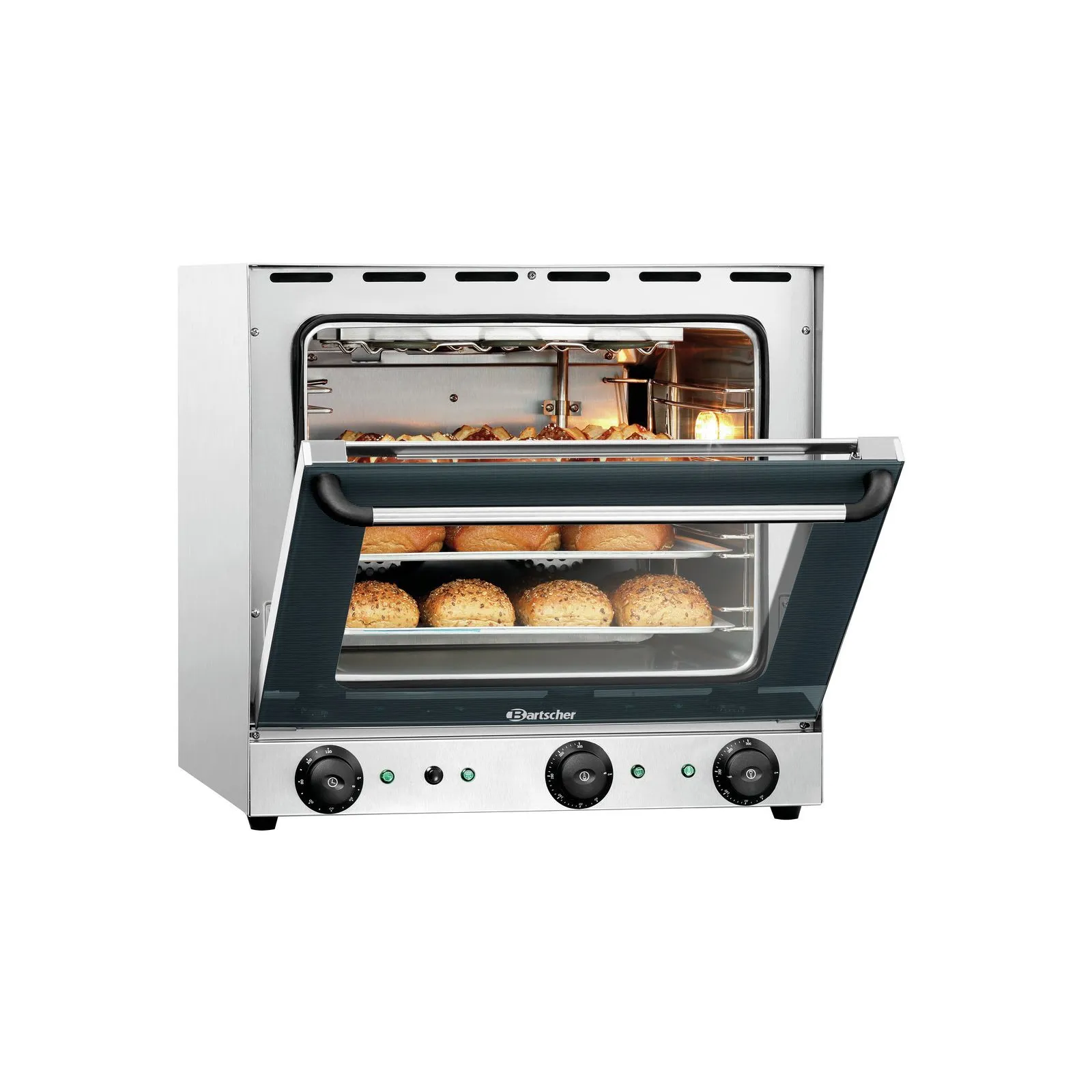 Bartscher A120788 Heißluftofen AT120 halboffen mit Essen