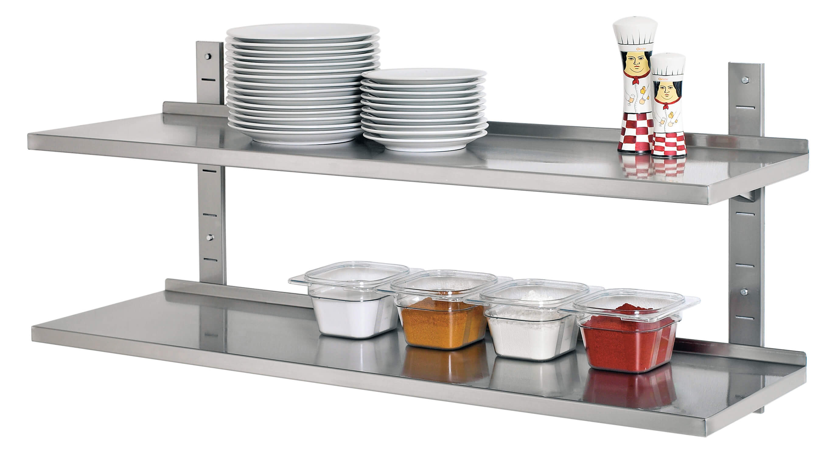 Bartscher 603012 Wandregal Set 1200x355 komplett Bartscher 603012 Wandregal Set 1200x355 komplett
