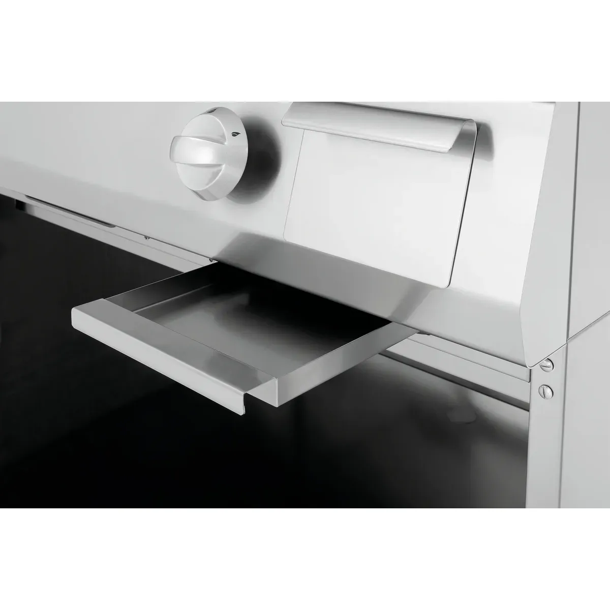 Bartscher 2856311 Lavasteingrill 700VR G180 Nahansicht Krümelschublade