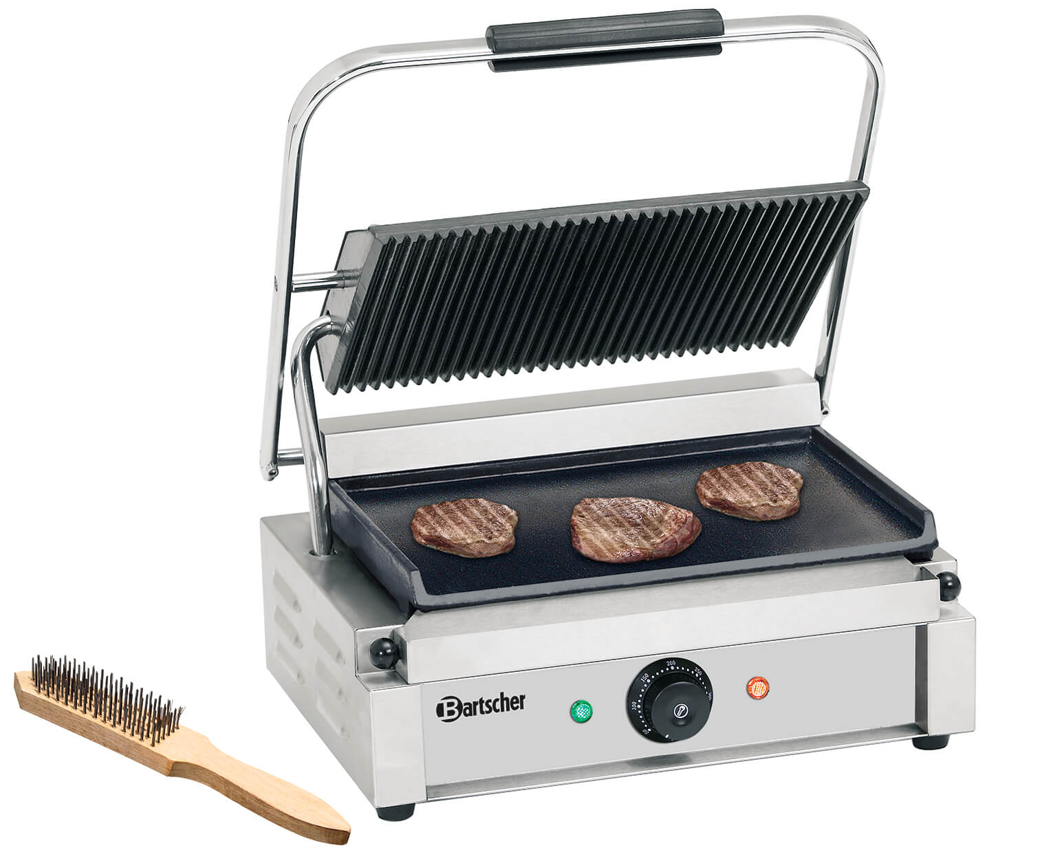 Bartscher A150676 Kontaktgrill Panini Gerillt Glatt Bartscher A150676 Kontaktgrill Panini Gerillt Glatt