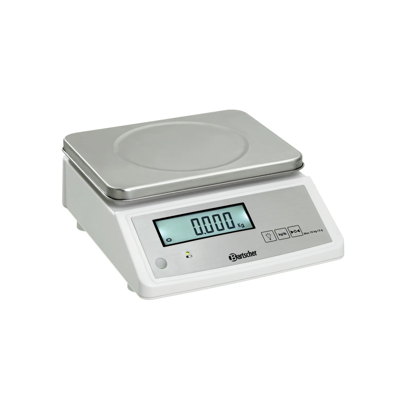 Bartscher A300117 Waage Ansicht Komplett angeschaltet