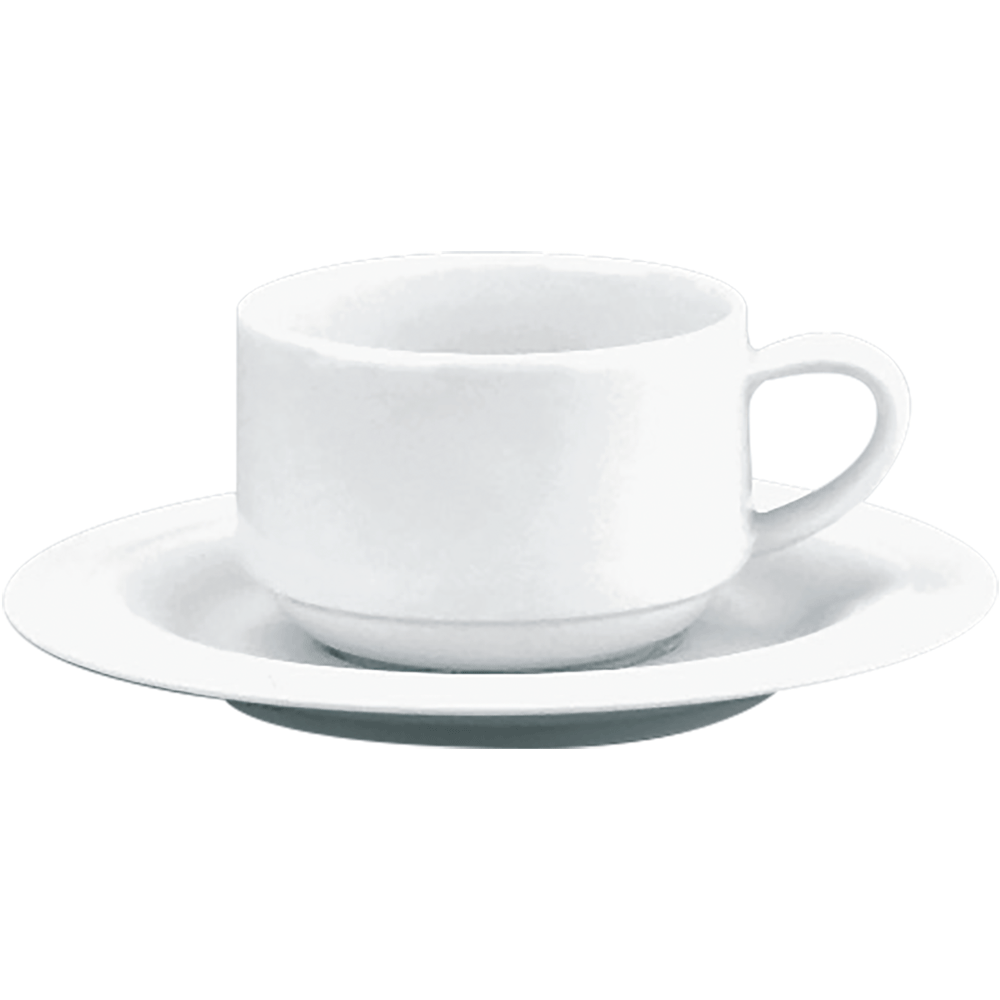 Schoenwald 9205118 Obertasse stapelbar mit Untere, Untertasse, Tasse