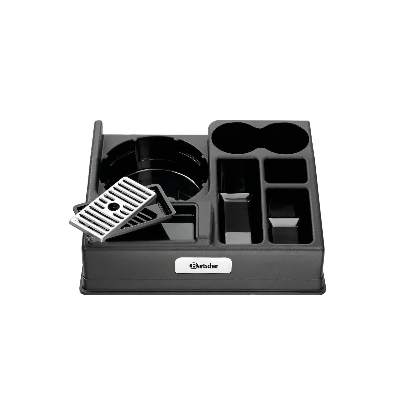 Bartscher 190153 Kaffeestation 1190 Ansicht Komplett, ohne Zubehör, Einzelteile Abtropfschale, Küchen-Organizer, Besteckhalter, Schubladenorganizer, Kochutensilienhalter, Aufbewahrungsbox