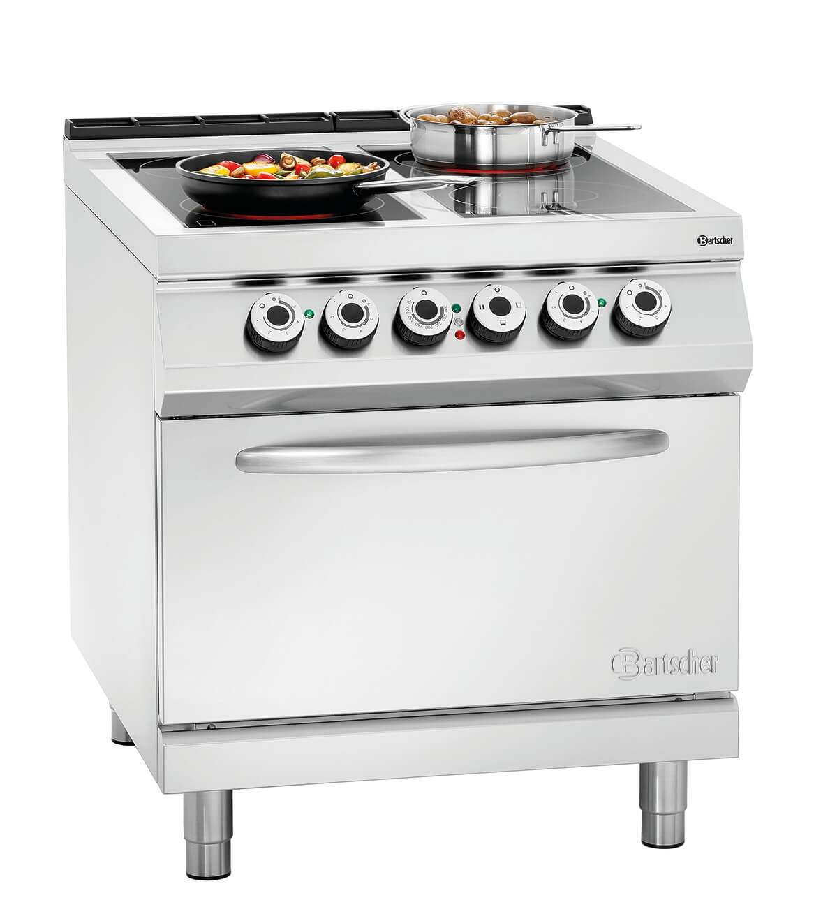 Bartscher 296431 4 Felder Elektroherd EBO 2/1GN Bartscher 296431 4 Felder Elektroherd EBO 2/1GN