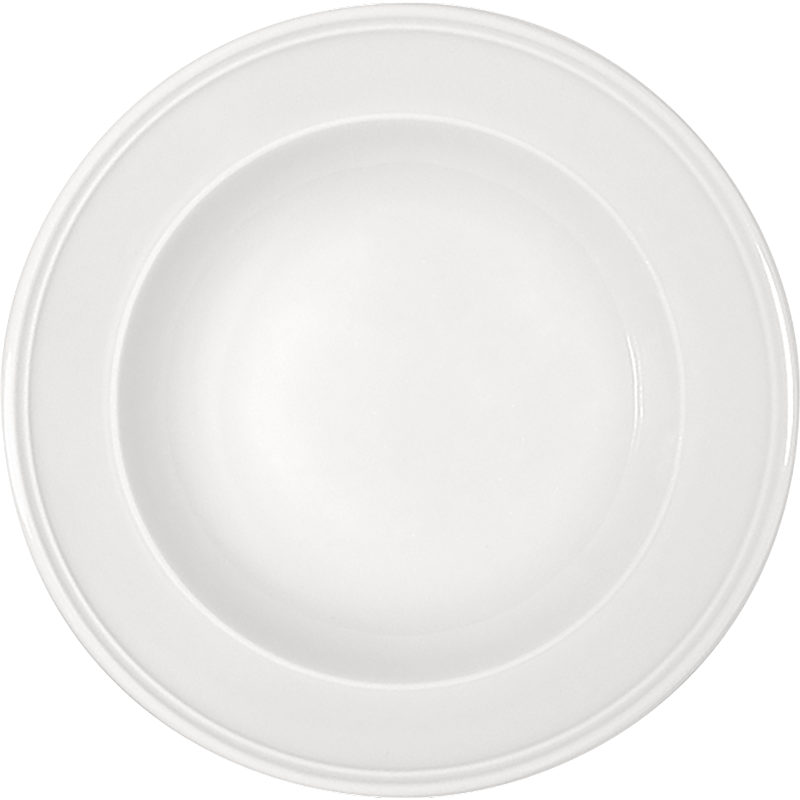 Bauscher 6281929 Teller tief steile Fahne, Porzellan, Töpferei, Untertasse, Teller, Mahlzeit