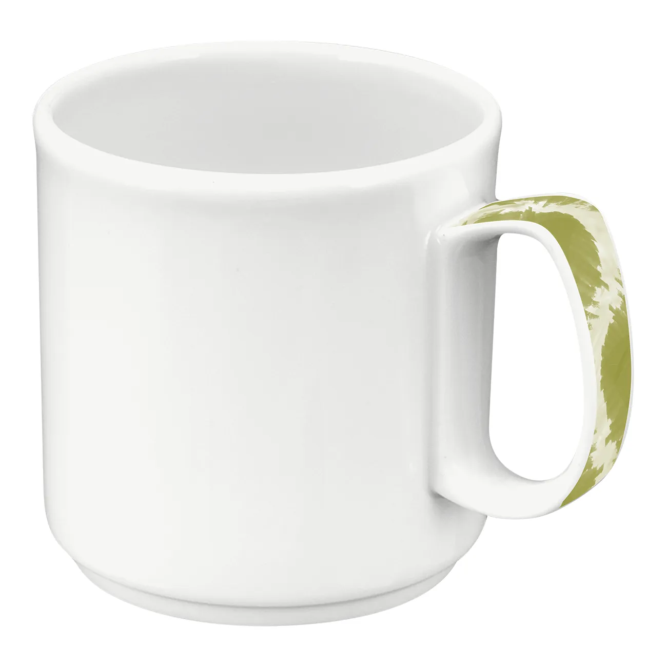 Tasse, Kaffeetasse, weiße Tasse, Griff dekor, Keramiktasse