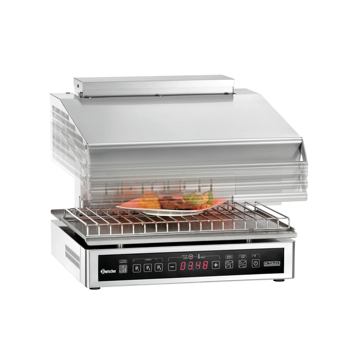 Bartscher 101547 Lift Salamander Ansicht der verstellbaren Liftfunktion Bartscher 101547 Lift Salamander Ansicht der verstellbaren Liftfunktion