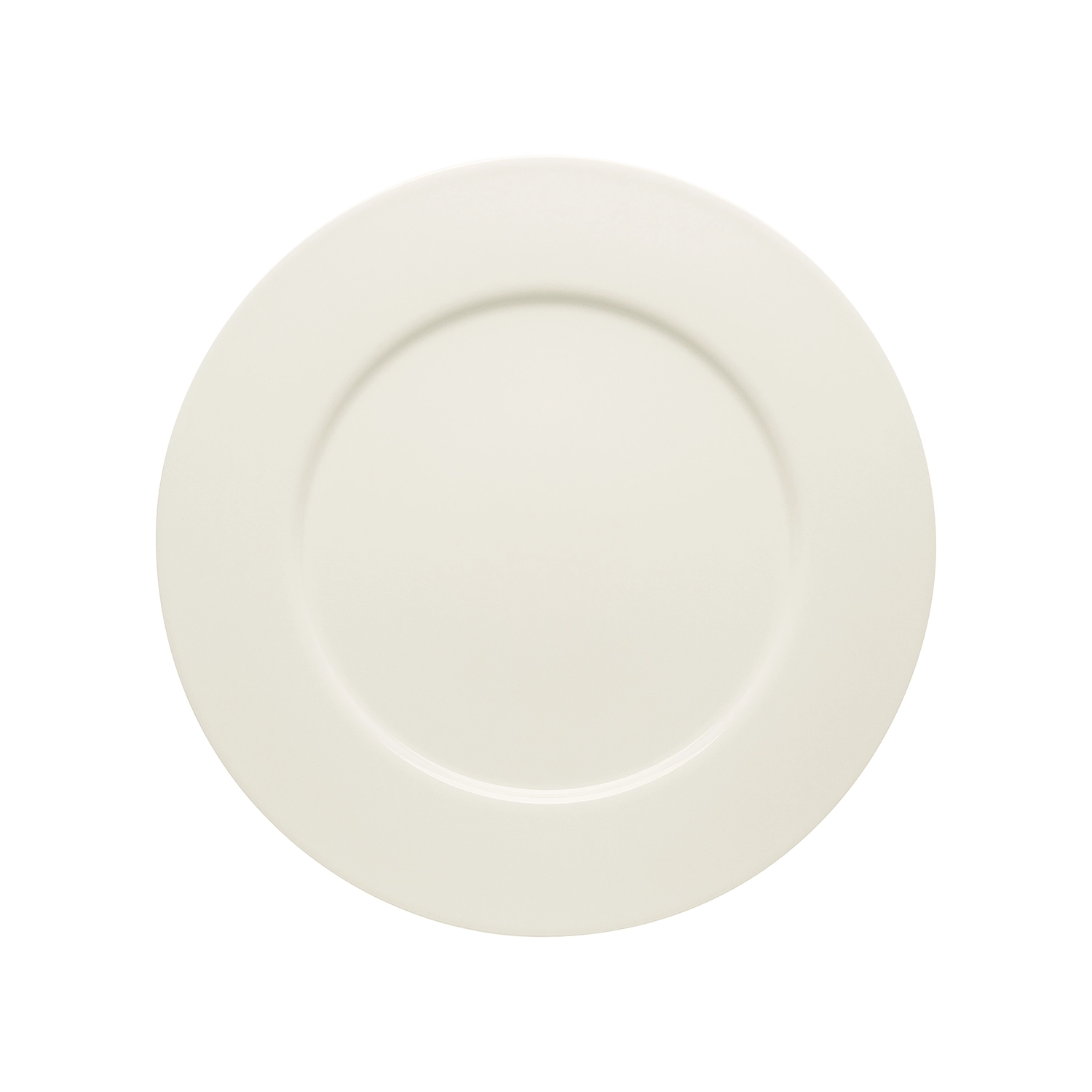 Bauscher Purity Teller flach rund Fahne 669003262 Draufsicht Bauscher Purity Teller flach rund Fahne 669003262 Draufsicht