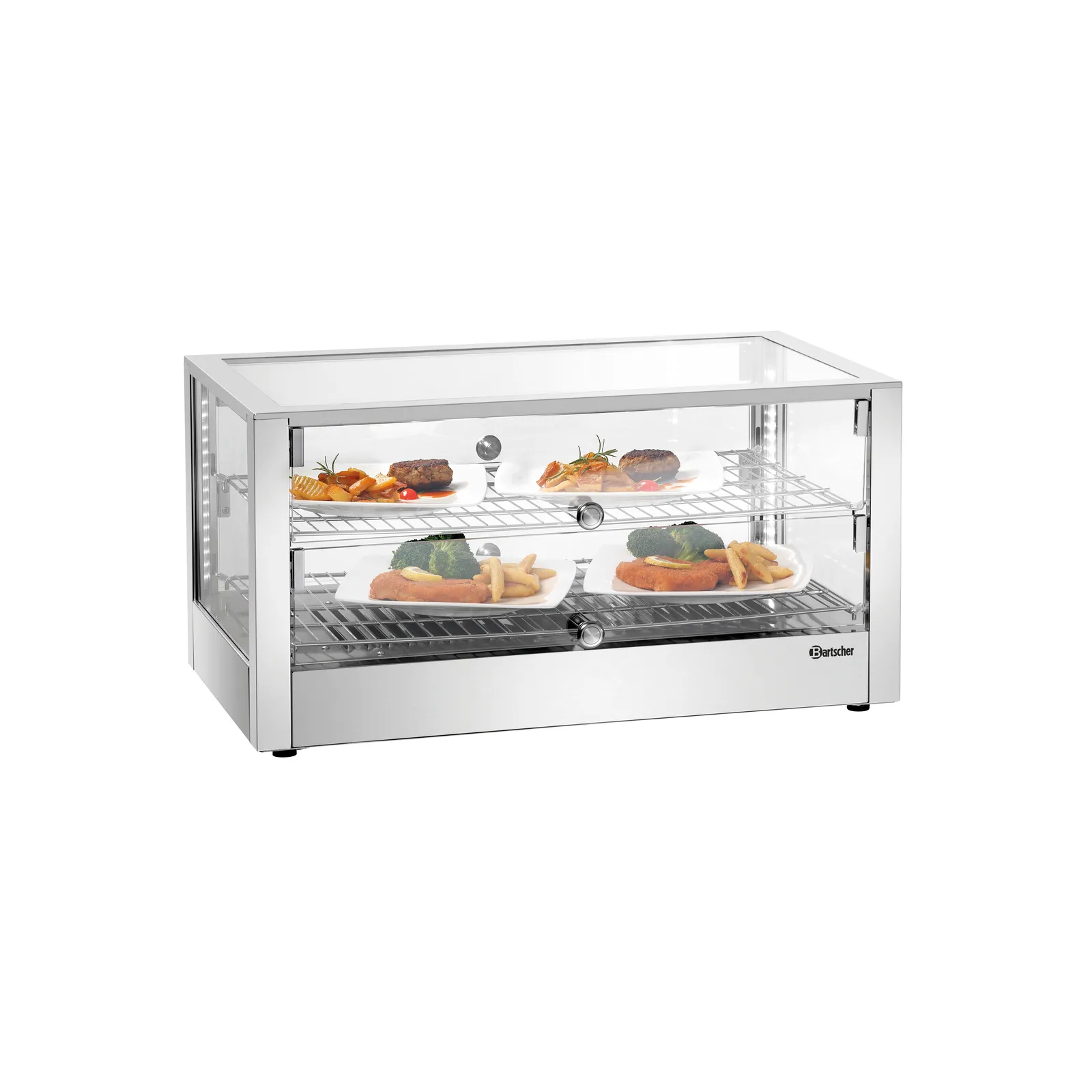 Bartscher 305063 Heiße Theke 6200 2EK Ansicht Komplett, mit Essen