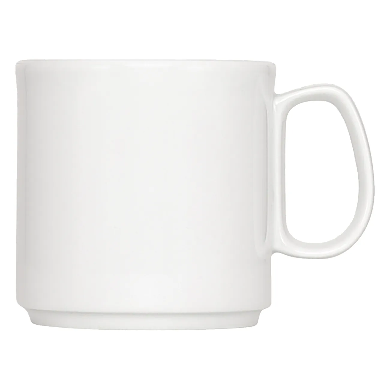 Tasse, Keramiktasse, weiße Tasse, Einzelne Tasse, Griff-Tasse