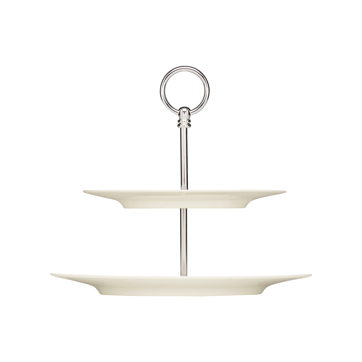 Bauscher Purity Etagere 2-Fach Teller rund Fahne