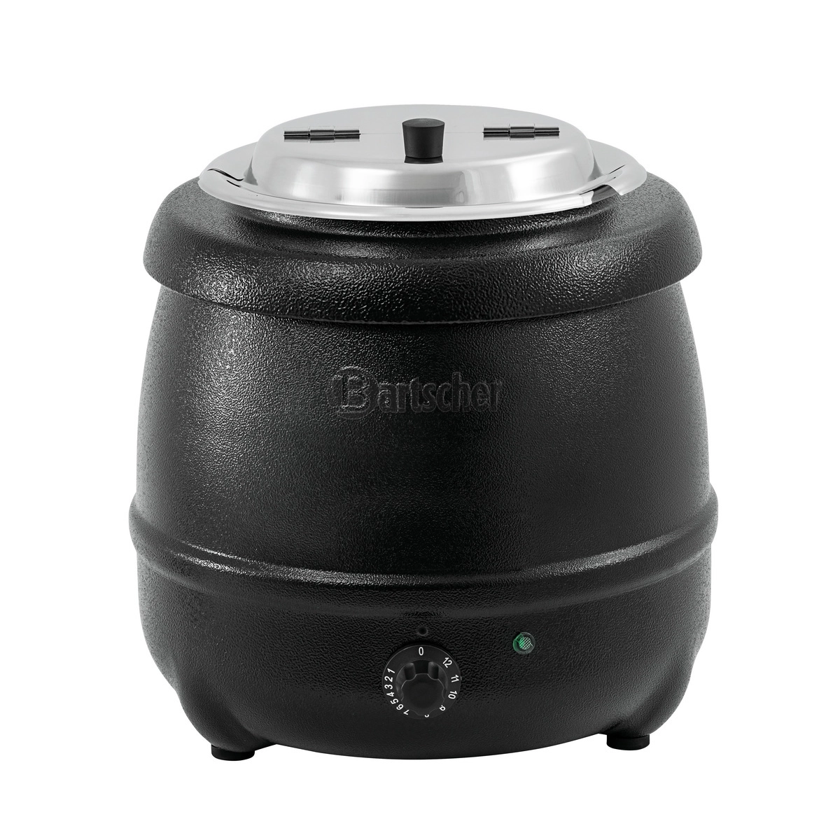 Bartscher Suppentopf schwarz mit Edelstahlfarbenem Deckel, 100061 Bartscher 100061 Suppentopf