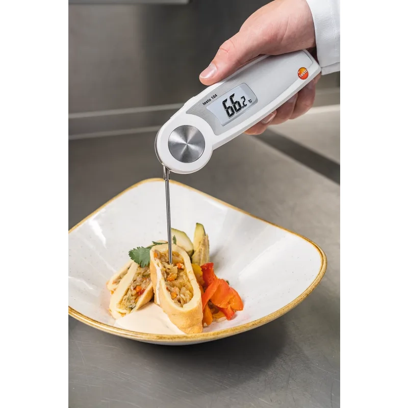 Testo 05630104 104 Einstechtermometer 7   Testo 05630104 104 Einstechtermometer Temperaturkontrolle bei Essen auf einem Teller