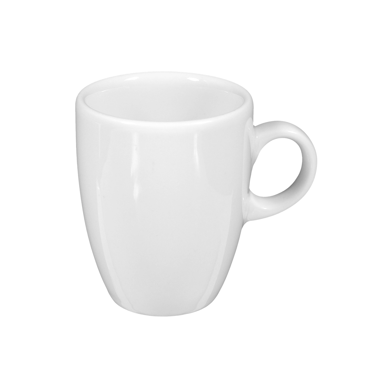 Tasse, Becher, Keramiktasse, weißer Henkelbecher, Geschirr
