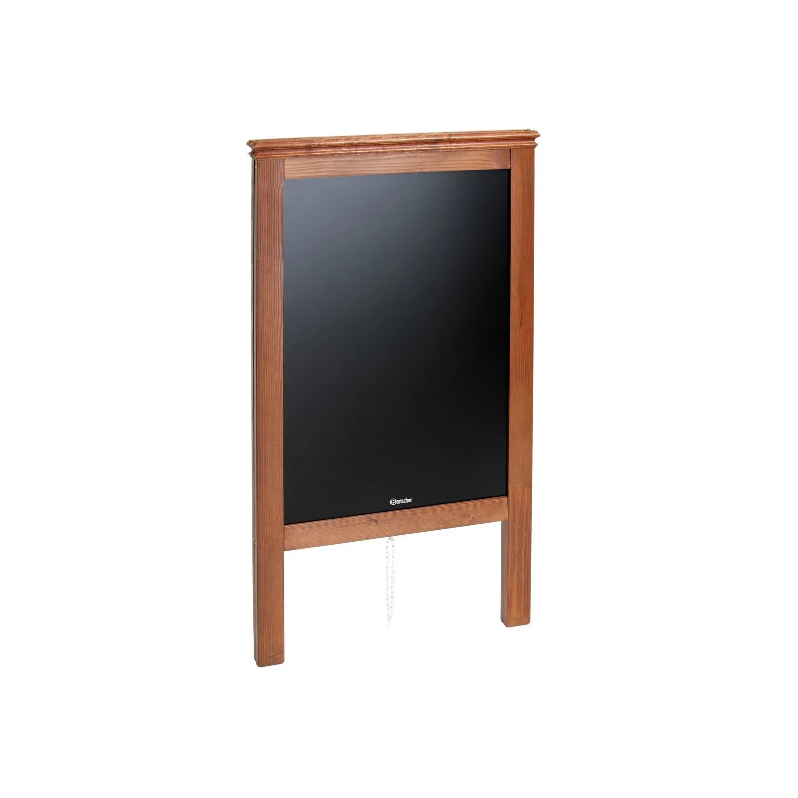 Bartscher 181137 Menütafel Bistro Ansicht Komplett, zusammengeklappt, Schreibtafel, Kreidetafel, Holzrahmen, Standtafel, Chalkboard