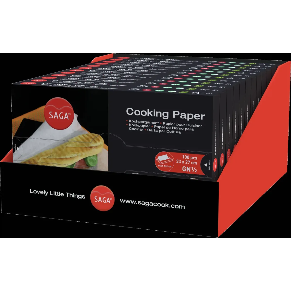 Bartscher 150678 Kochpergament 1/2 GN Ansicht Spenderkarton , Kochpapier, Backpapier, Küchenpapier, Backpapier, Verpackungsschachtel