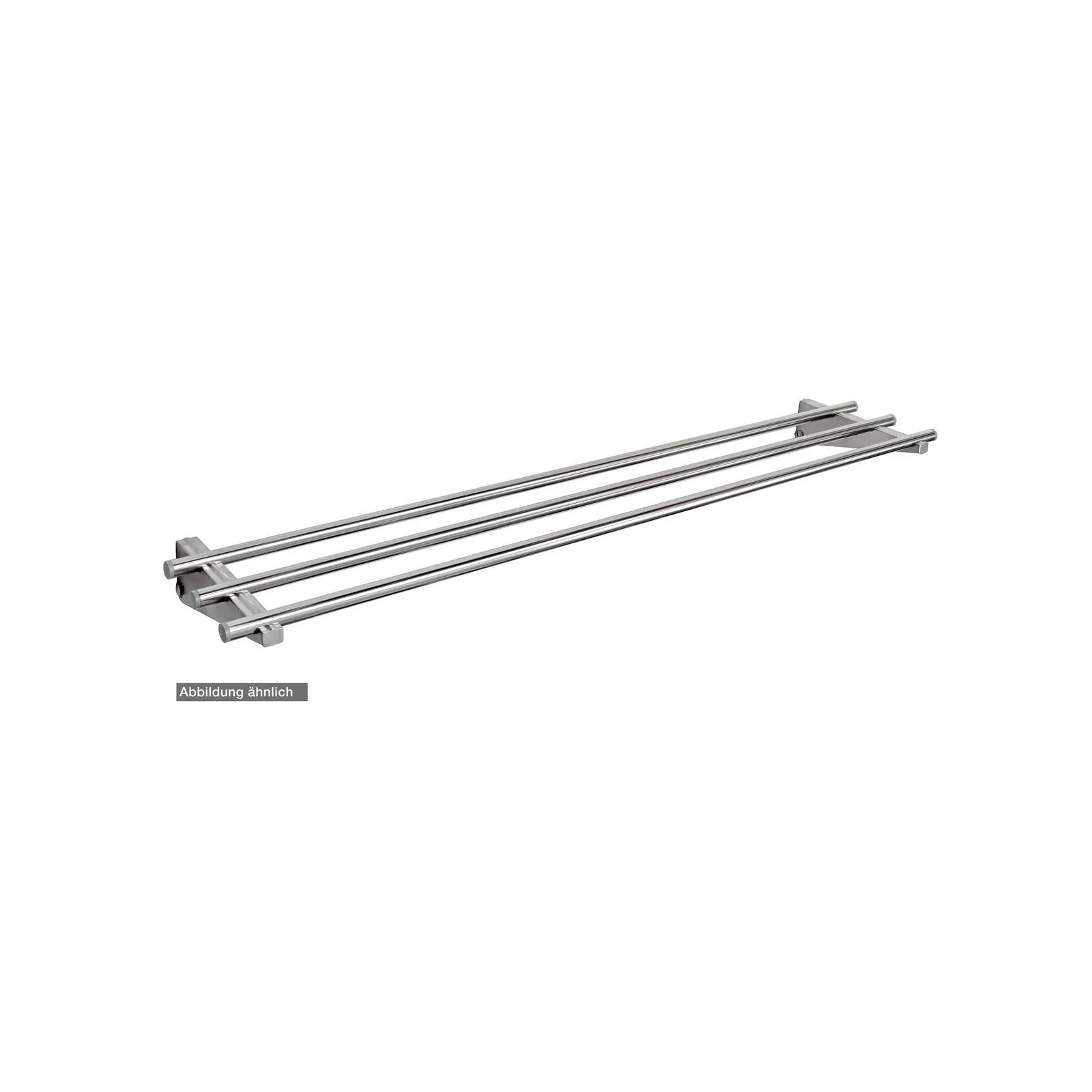 Bartscher 125504 Tablettrutsche 1 Stück 6x 1/1 GN Ansicht Komplett, Wandhalter, Handtuchstange, Metallstange, Wandmontage, Robuste Stange