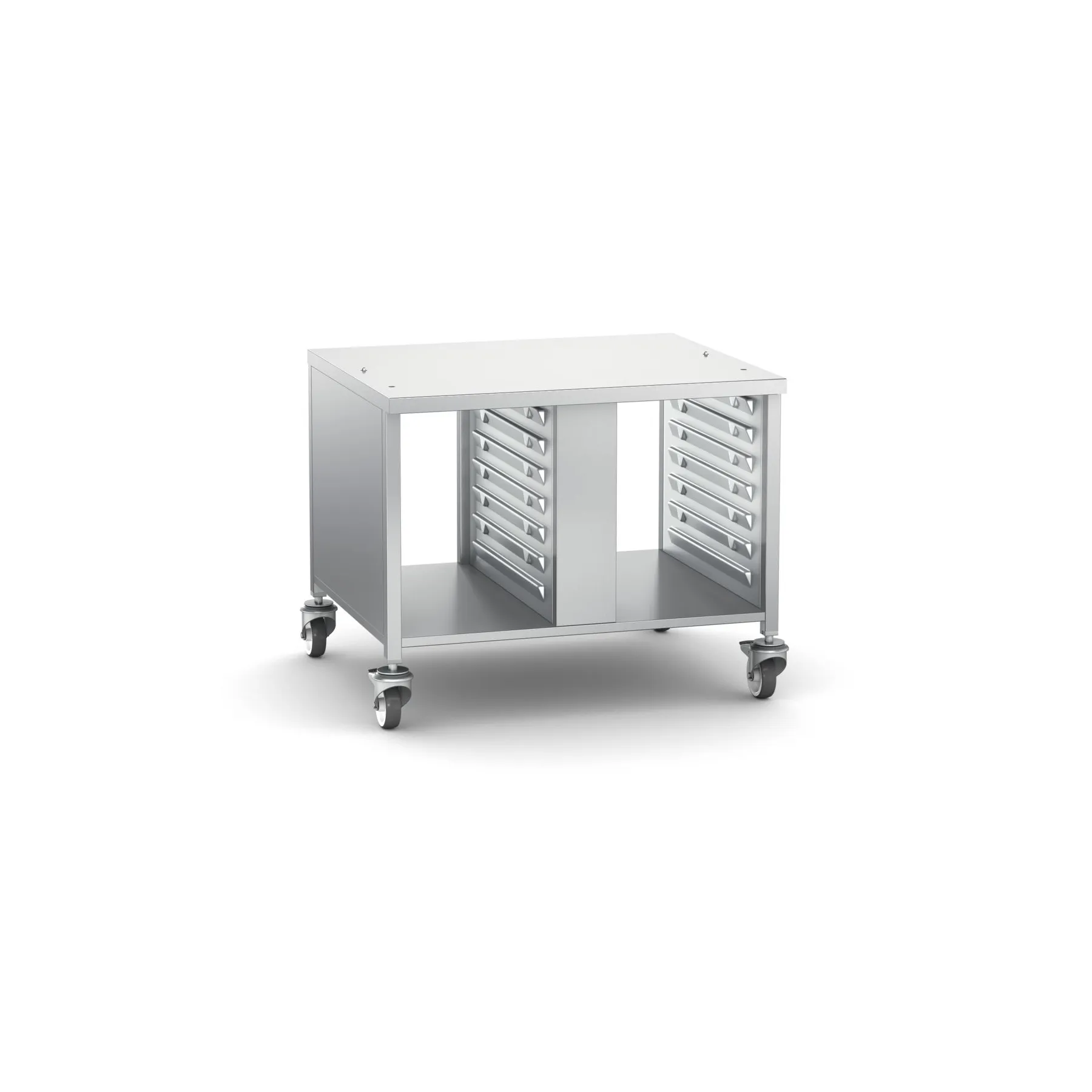 Rational Untergestell UGII Lenkrollen 60.31.103, Werkbank, Schubladen, Rollwagen, Stahl, Grau