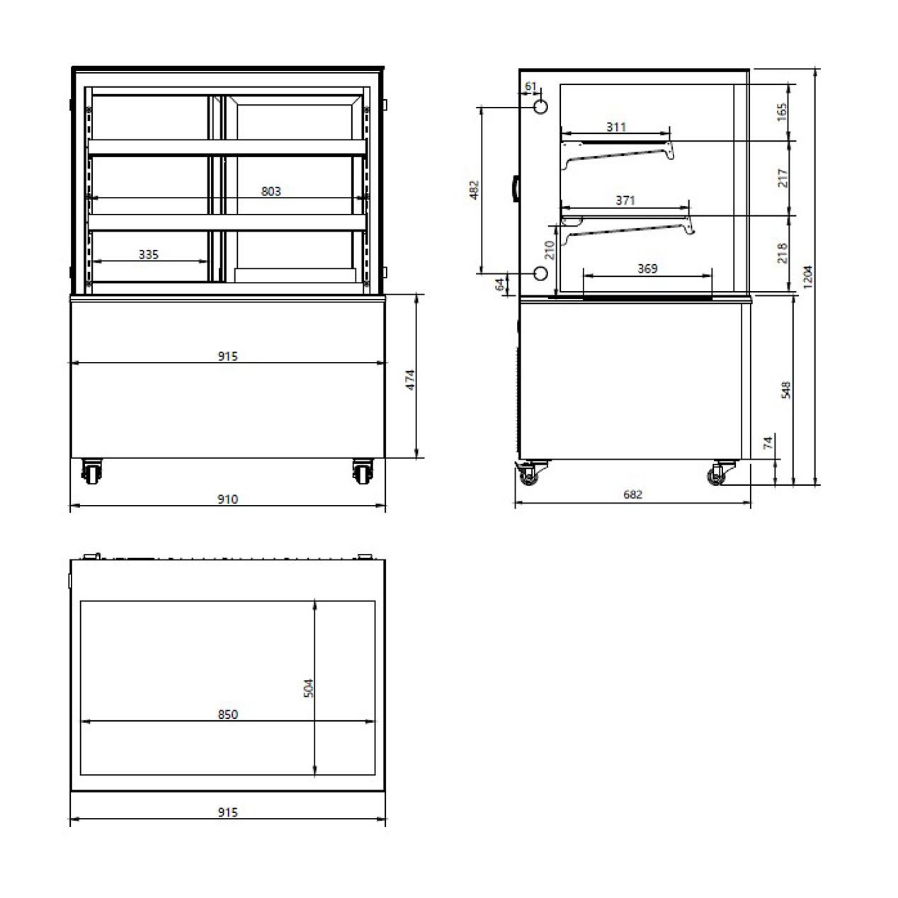 KBS 9160270 Schnittzeichnung Cube    KBS 9160270 Schnittzeichnung Cube