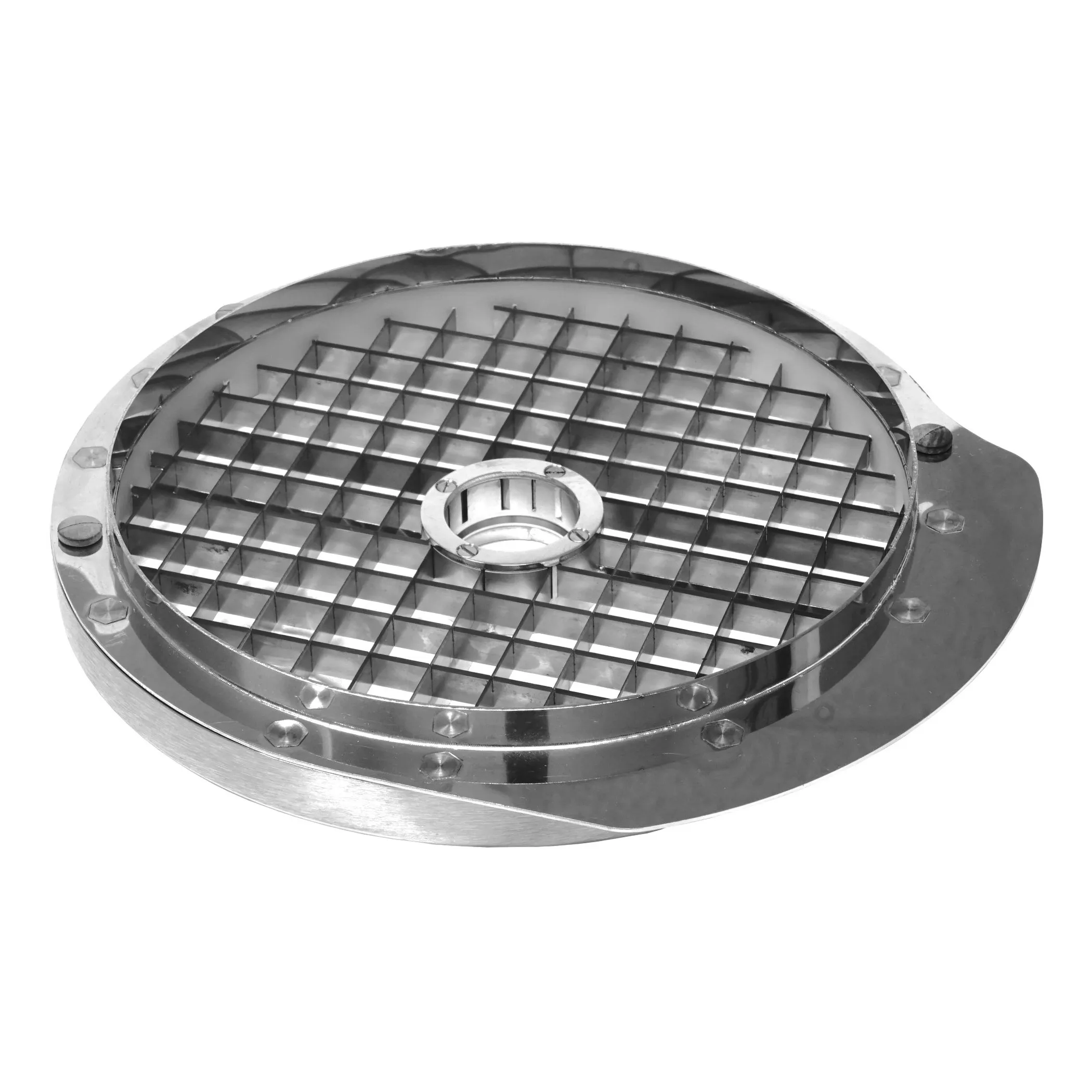 Feuma 420010 Wuerfelgatter 10x10x8 mm, abdeckung, Gitter, Metallplatte, runder Abfluss, Gittermuster