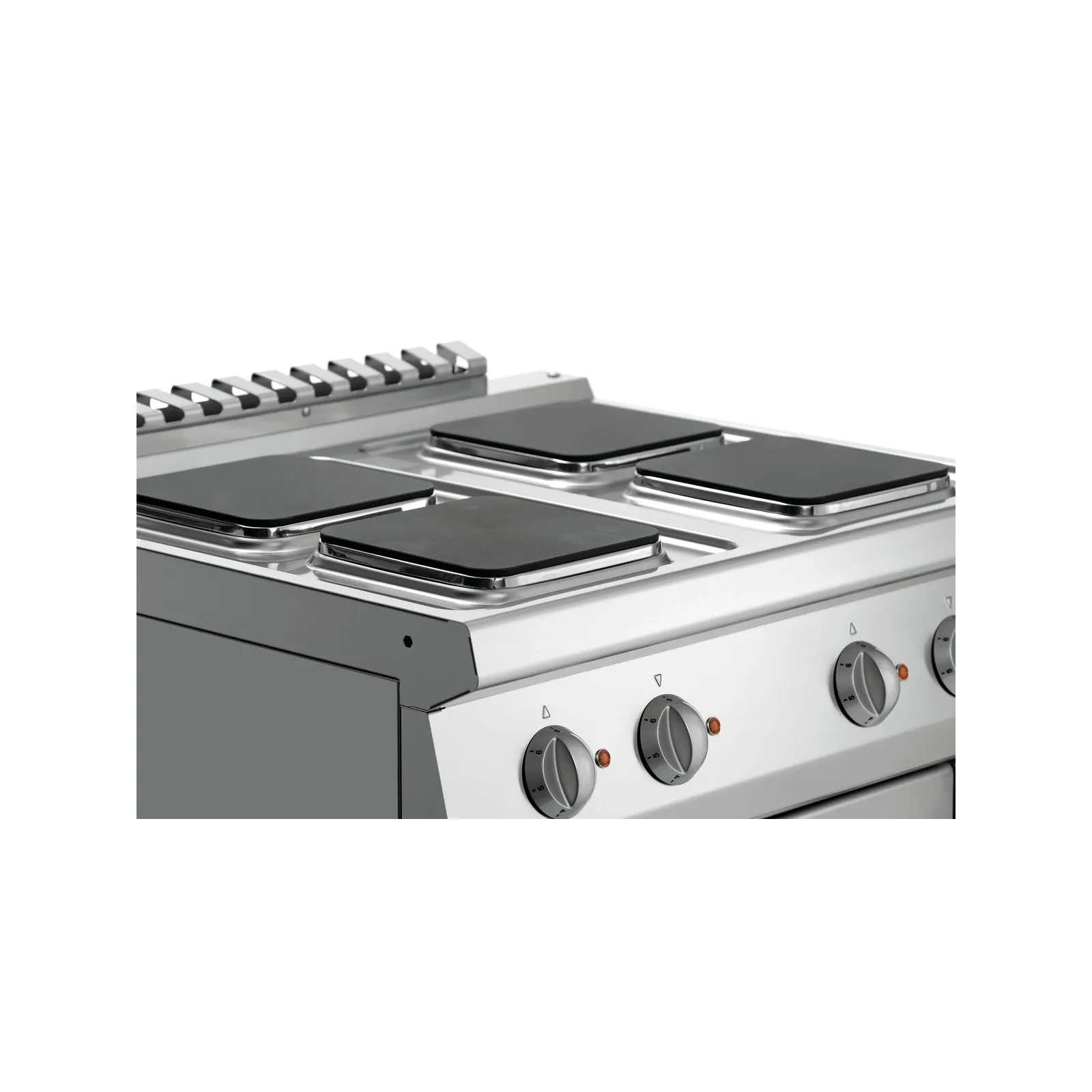 Bartscher 286326 Elektroherd 700 B800 4 Pl EBO Nahansicht Kochfelder