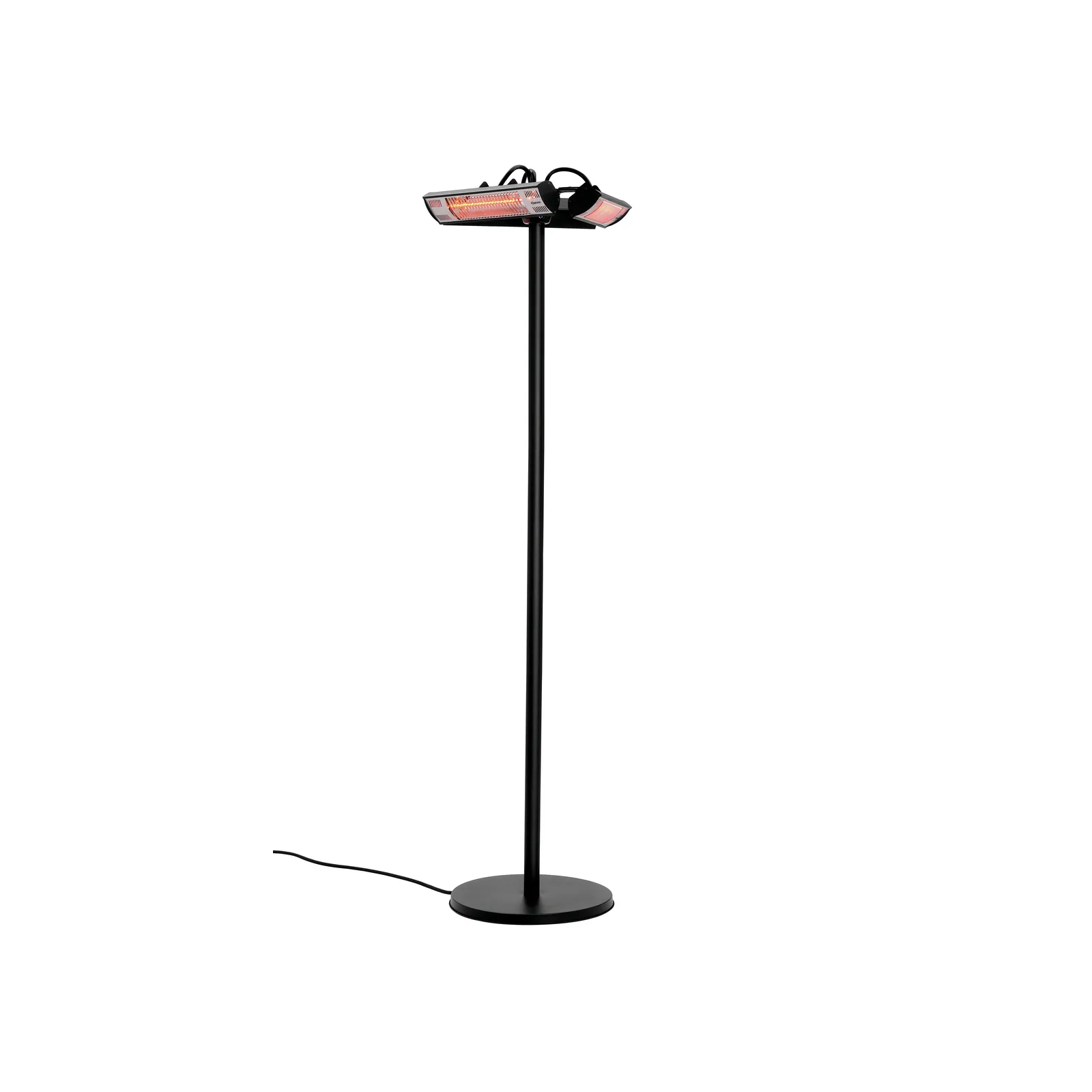 Bartscher 825223 Heizstrahler ST3000 3-E360 Ansicht Komplett angeschaltet , Stehlampe, Heizstrahler, Standlampe, Infrarotstrahler, LED-Heizlampen