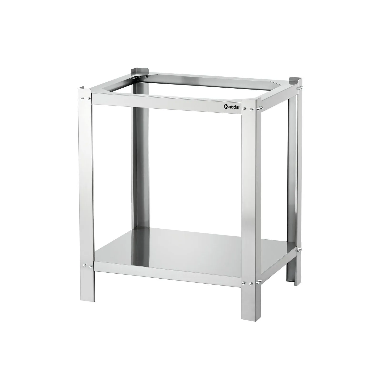 Bartscher 200316 Untergestell PO NT5 Ansicht Komplett, Gerüst, Arbeitsplatte, Metall, Stahl, Küchenunterschrank