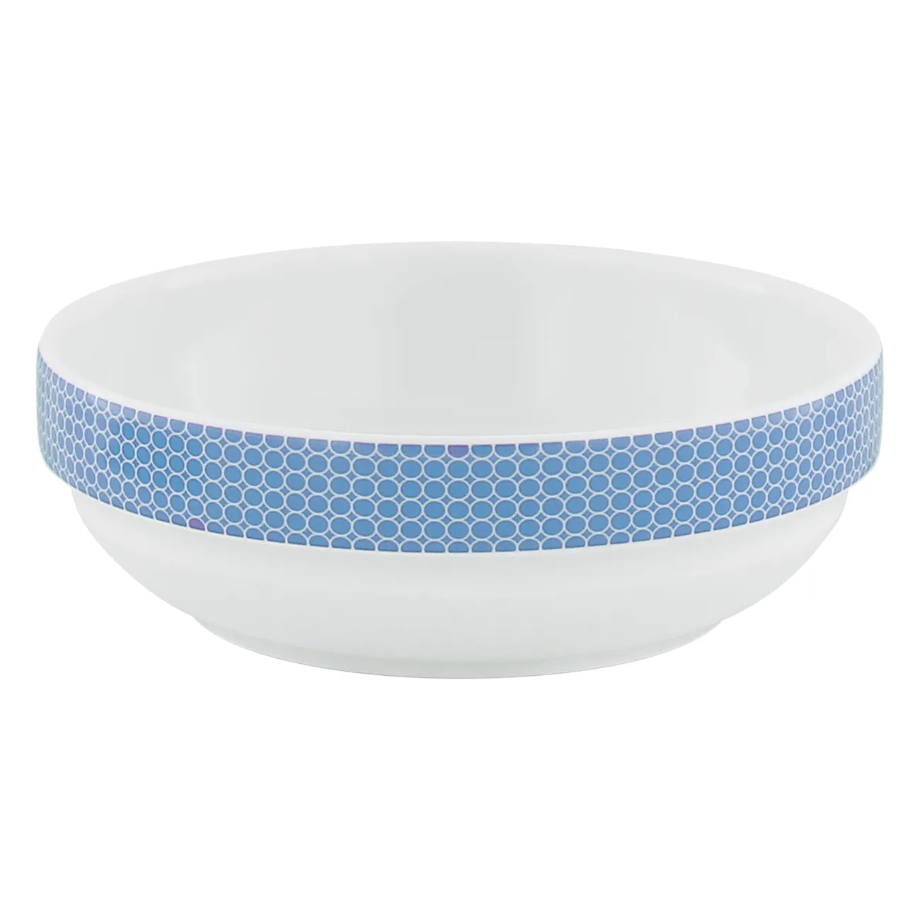 Bauscher Care Dimension Invita Schale Dekor aussen Punkte Dekor Wasserblau