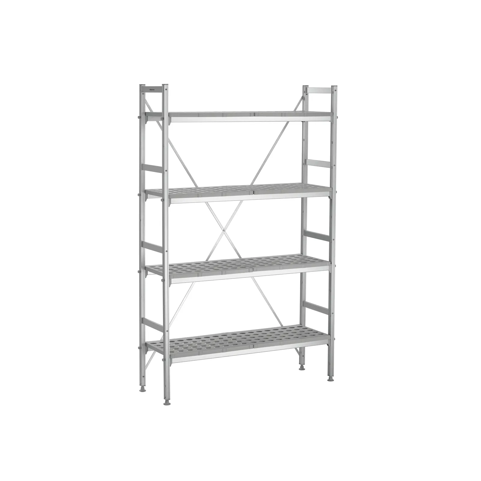 Bartscher 603175 Regalsystem Kit 4 B1070 Ansicht Komplett leer Bartscher 603175 Regalsystem Kit 4 B1070 Ansicht Komplett leer, Regal, Stahlregal, Metallregal, Schwerebelastung, Universalo