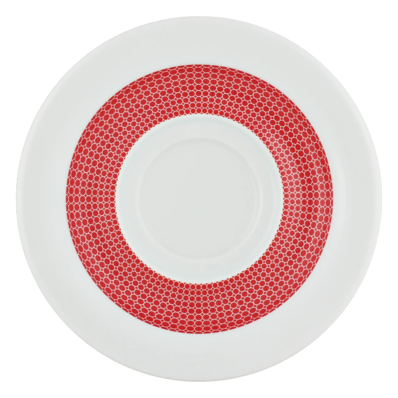 Teller, Tafel, Servierplatte, Rote Akzente, Isolierte Muster